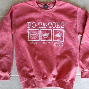 Raspberry Lord Of The Rings Crewneck Sweater